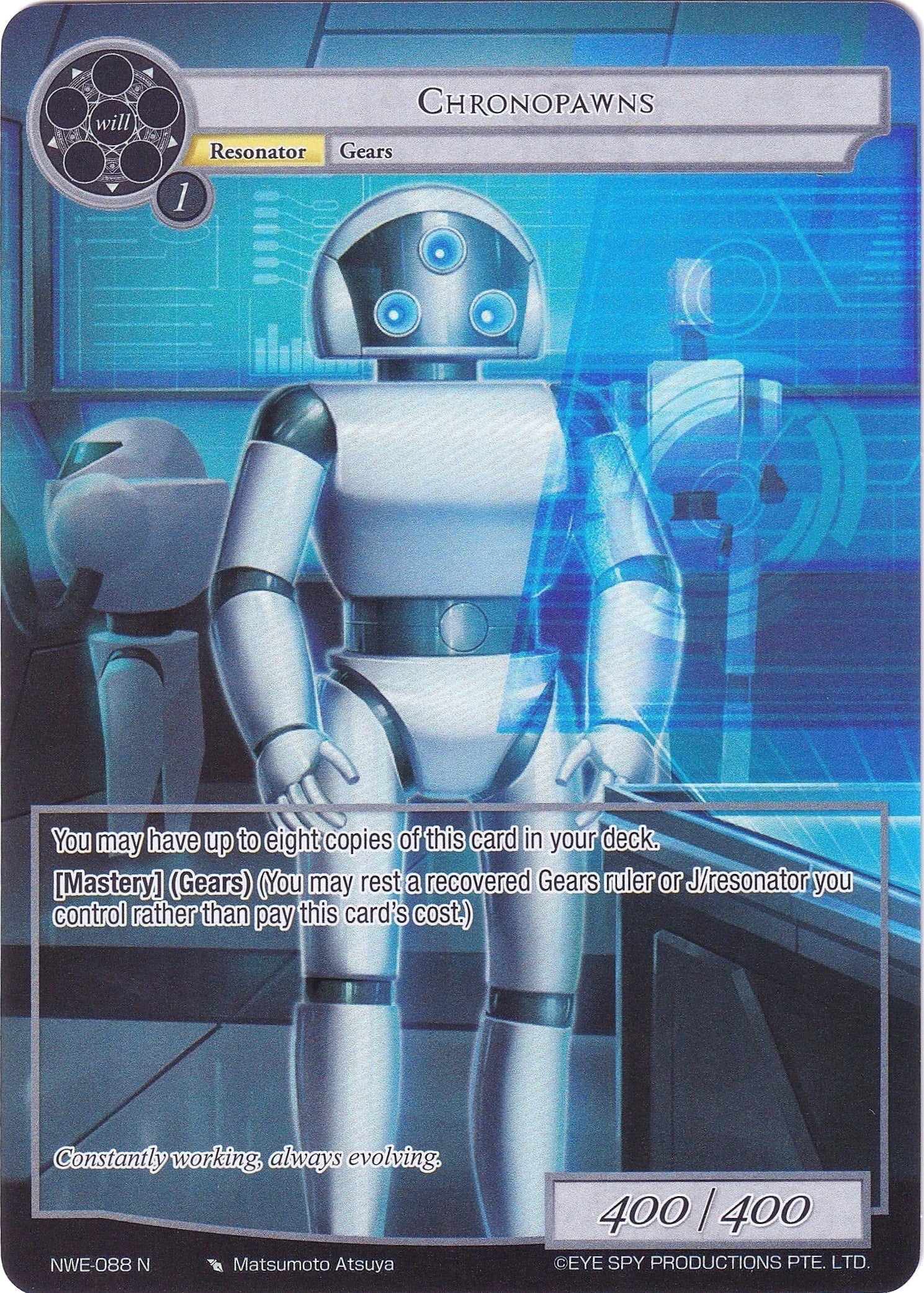 Chronopawns (Full Art) (NWE-088 N) [A New World Emerges]