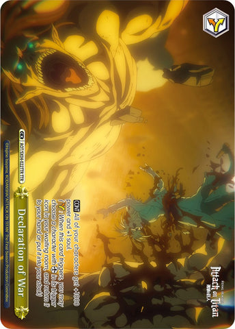 Declaration of War (Foil) [Attack On Titan: Final Season]