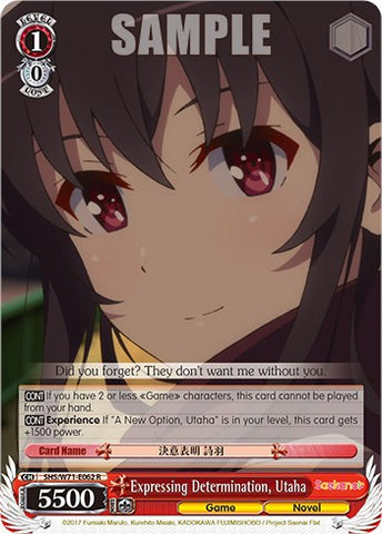 Expressing Determination, Utaha [Saekano How to Raise a Boring Girlfriend. flat]